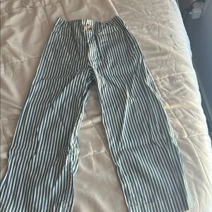 The Colette Linen Blend Crop Wide-Leg Pants by Maeve